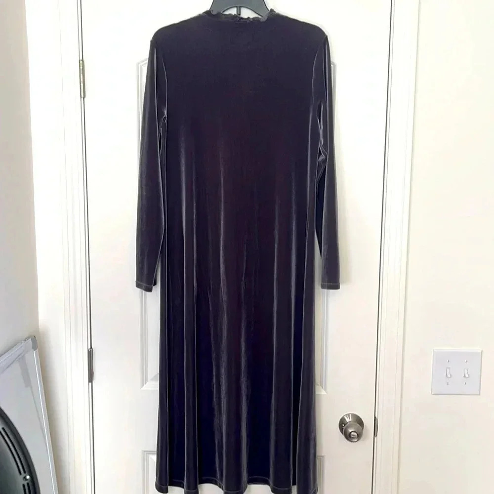 Diane M 2 Piece Velour Nightgown w/Pants Set - Size Small - Picture 2 of 7